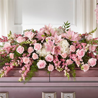 Life & Remembrance Casket Spray –  Peonia Flowers Llc, Lakewood NJ