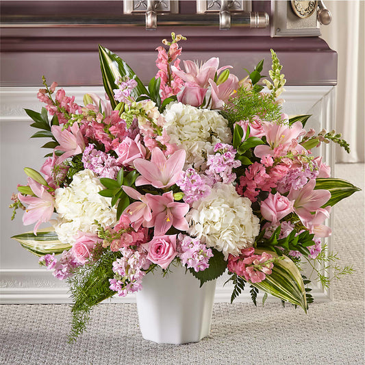 Simply Serene Floor Basket –  Peonia Flowers Llc, Lakewood NJ