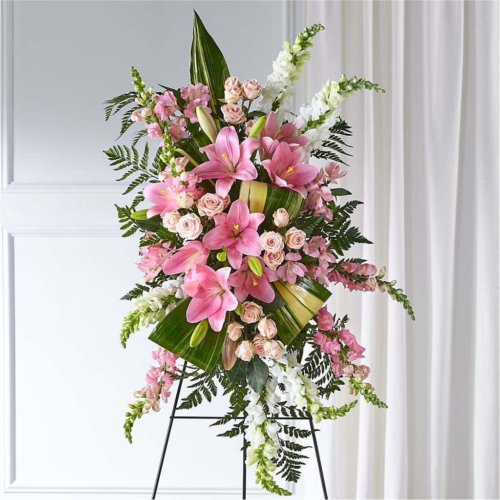 Elegant Embrace Standing Spray –  Peonia Flowers Llc, Lakewood NJ