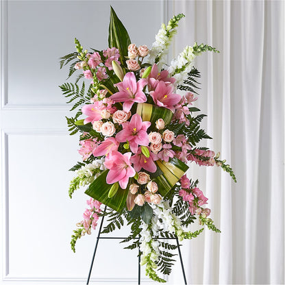 Elegant Embrace Standing Spray –  Peonia Flowers Llc, Lakewood NJ