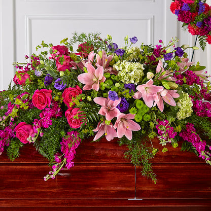 Radiant Tribute Casket Spray –  Peonia Flowers Llc, Lakewood NJ