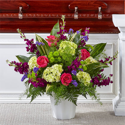 Beautiful Horizons Floor Basket –  Peonia Flowers Llc, Lakewood NJ