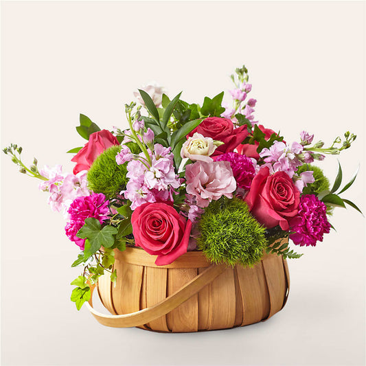 Radiance in Bloom Basket –  Peonia Flowers Llc, Lakewood NJ