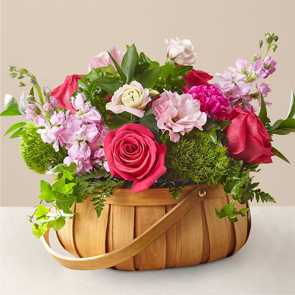 Radiance in Bloom Basket –  Peonia Flowers Llc, Lakewood NJ
