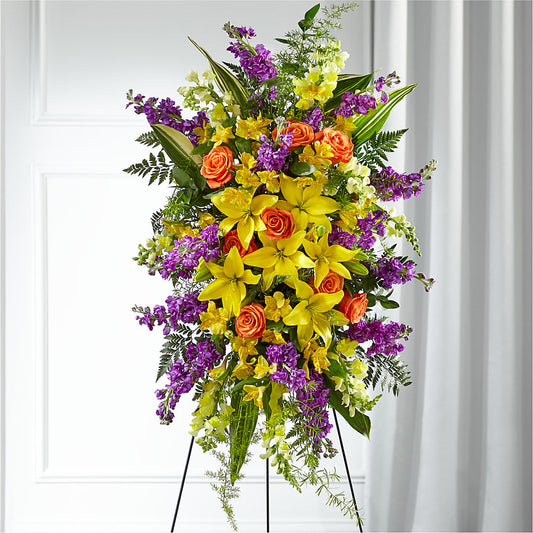 Thoughtful Prayers Standing Spray –  Peonia Flowers Llc, Lakewood NJ