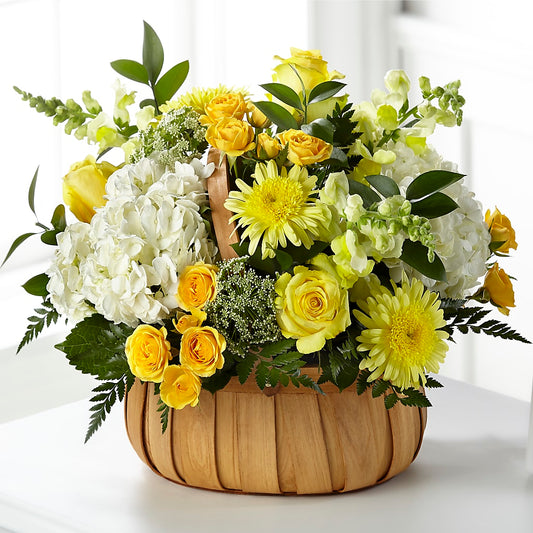 Rustic Remembrance Basket –  Peonia Flowers Llc, Lakewood NJ