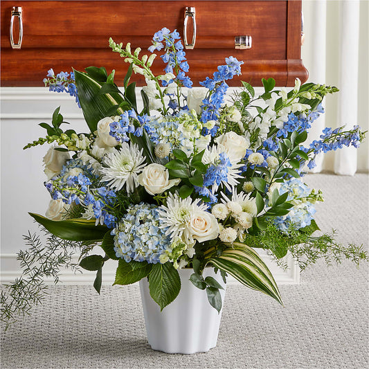 Everlasting Memories Floor Basket –  Peonia Flowers Llc, Lakewood NJ