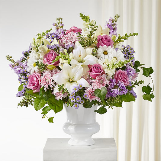 Remarkable Life Urn Arrangement –  Peonia Flowers Llc, Lakewood NJ
