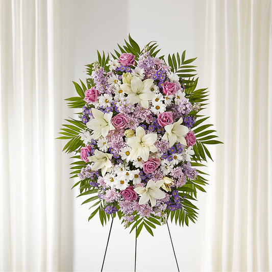 Surrounded by Love Standing Spray –  Peonia Flowers Llc, Lakewood NJ