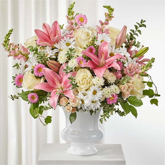Empathetic Blooms Urn Arrangement –  Peonia Flowers Llc, Lakewood NJ