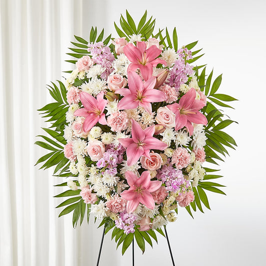 Offering Solace Standing Spray –  Peonia Flowers Llc, Lakewood NJ