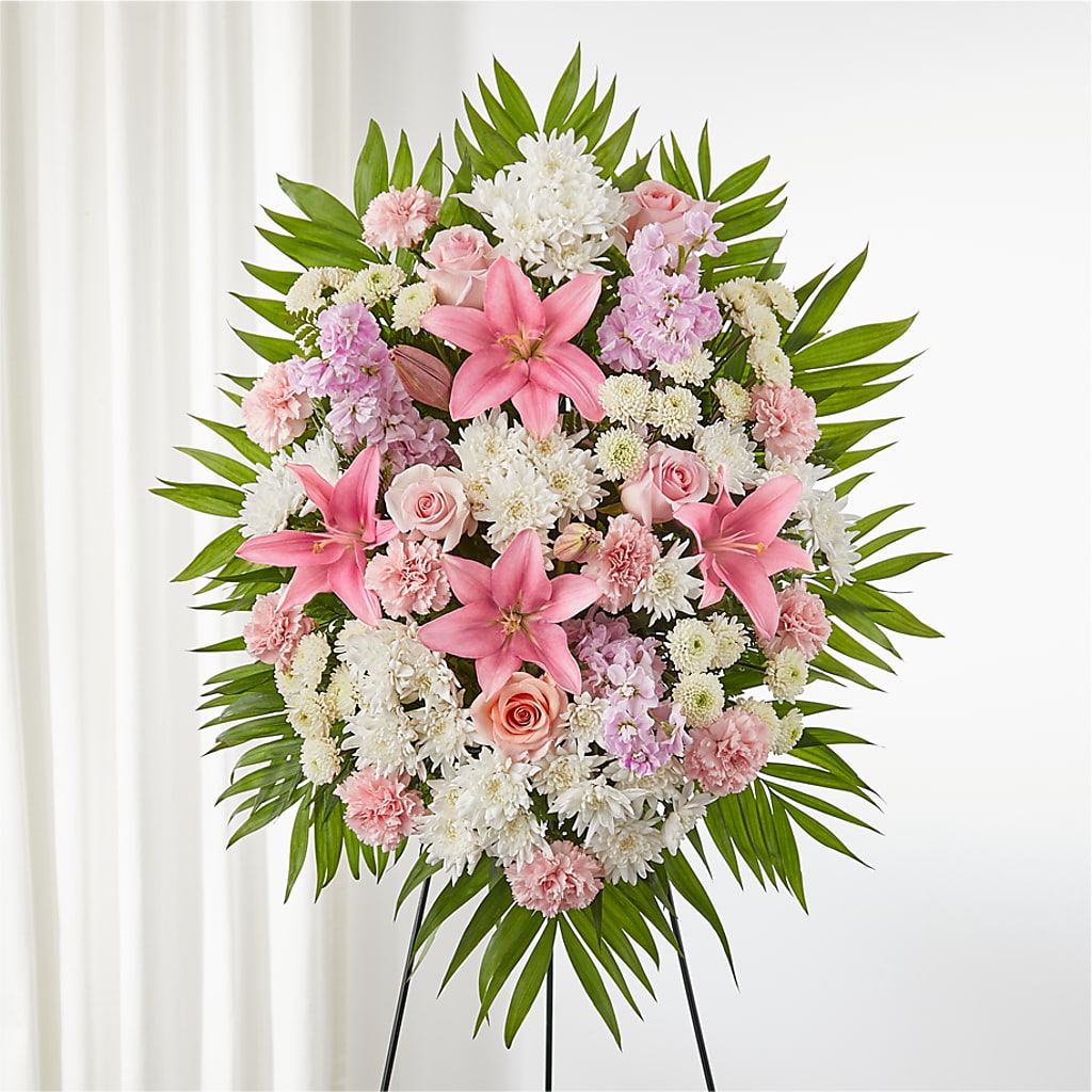 Offering Solace Standing Spray –  Peonia Flowers Llc, Lakewood NJ