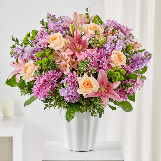 Supportive Embrace Tabletop Basket –  Peonia Flowers Llc, Lakewood NJ