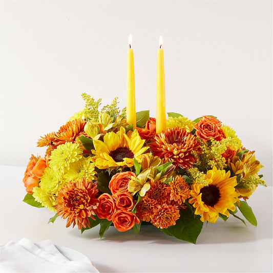 Autumn Harmony Centerpiece –  Peonia Flowers Llc, Lakewood NJ