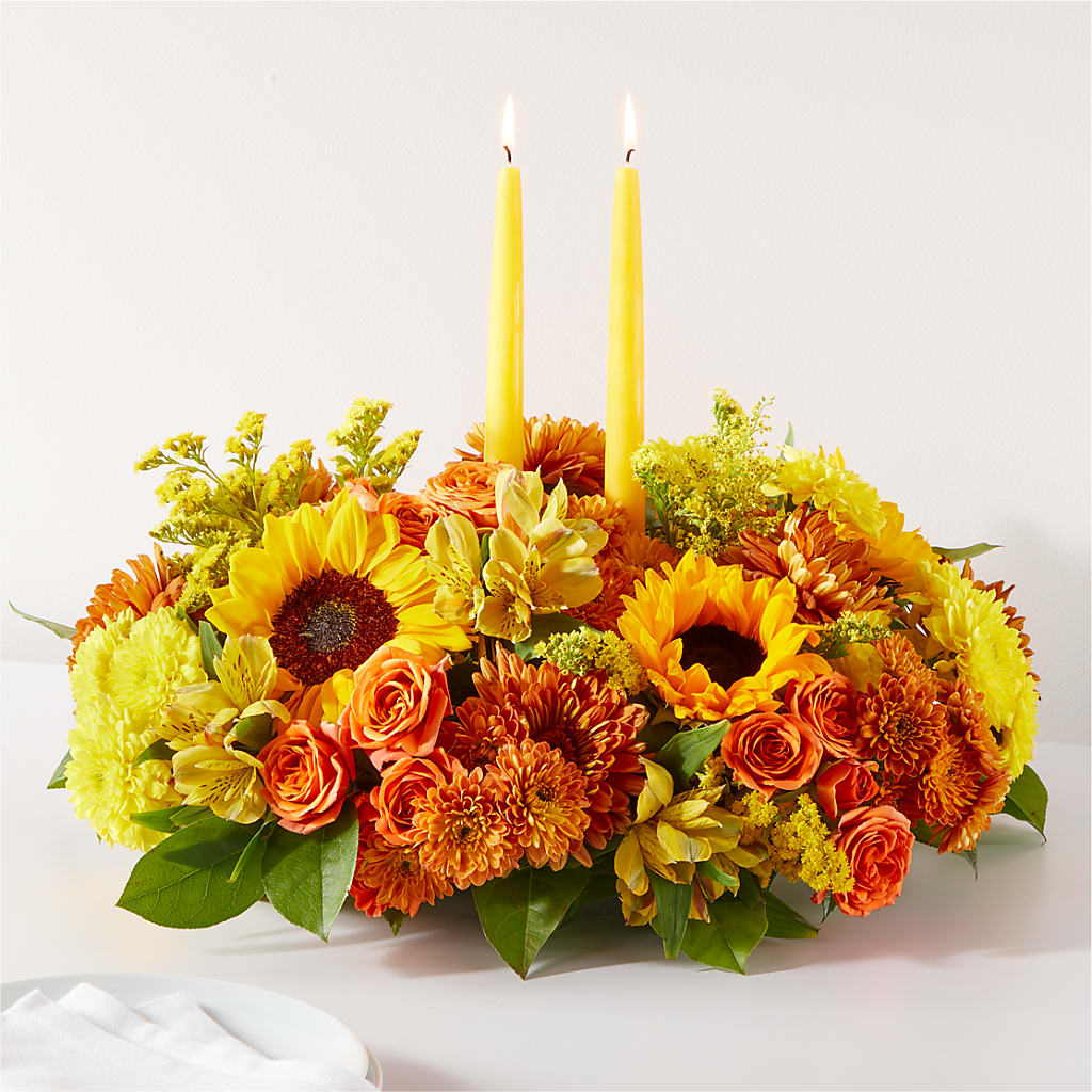 Autumn Harmony Centerpiece –  Peonia Flowers Llc, Lakewood NJ