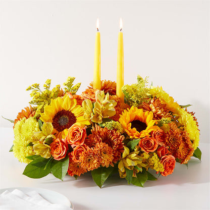 Autumn Harmony Centerpiece –  Peonia Flowers Llc, Lakewood NJ