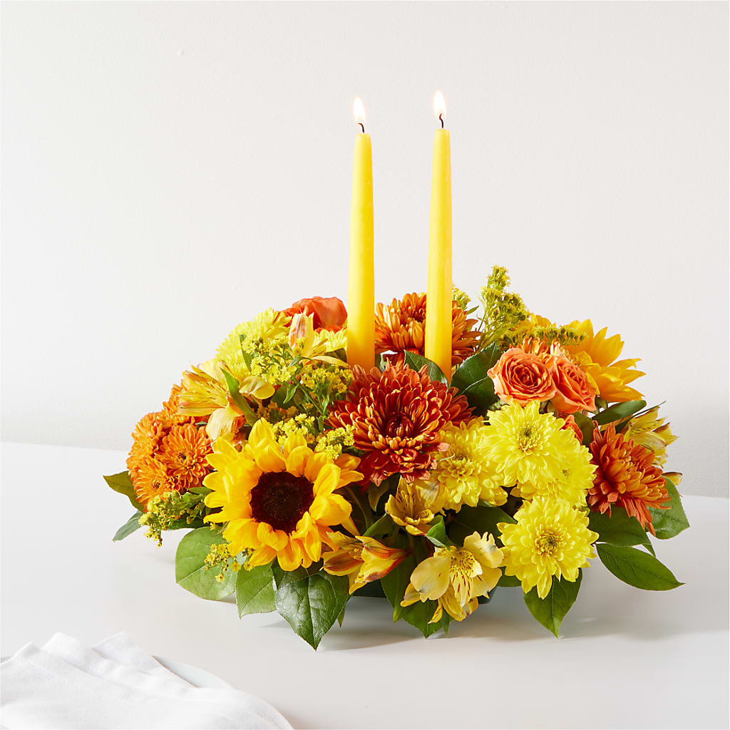 Autumn Harmony Centerpiece –  Peonia Flowers Llc, Lakewood NJ
