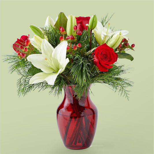 Evergreen Delight Bouquet –  Peonia Flowers Llc, Lakewood NJ