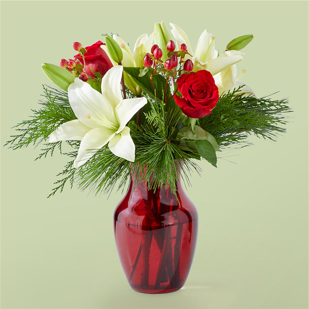 Evergreen Delight Bouquet –  Peonia Flowers Llc, Lakewood NJ