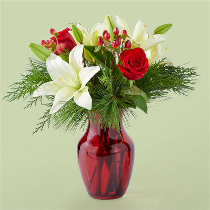 Evergreen Delight Bouquet –  Peonia Flowers Llc, Lakewood NJ