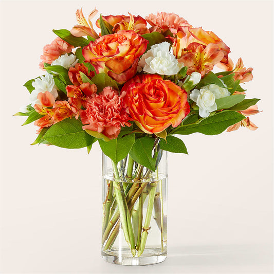 Apricot Glow Bouquet –  Peonia Flowers Llc, Lakewood NJ