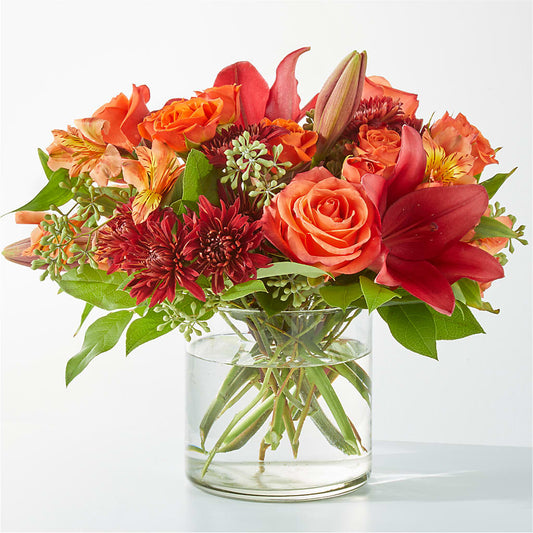 Crimson Leaves Bouquet –  Peonia Flowers Llc, Lakewood NJ