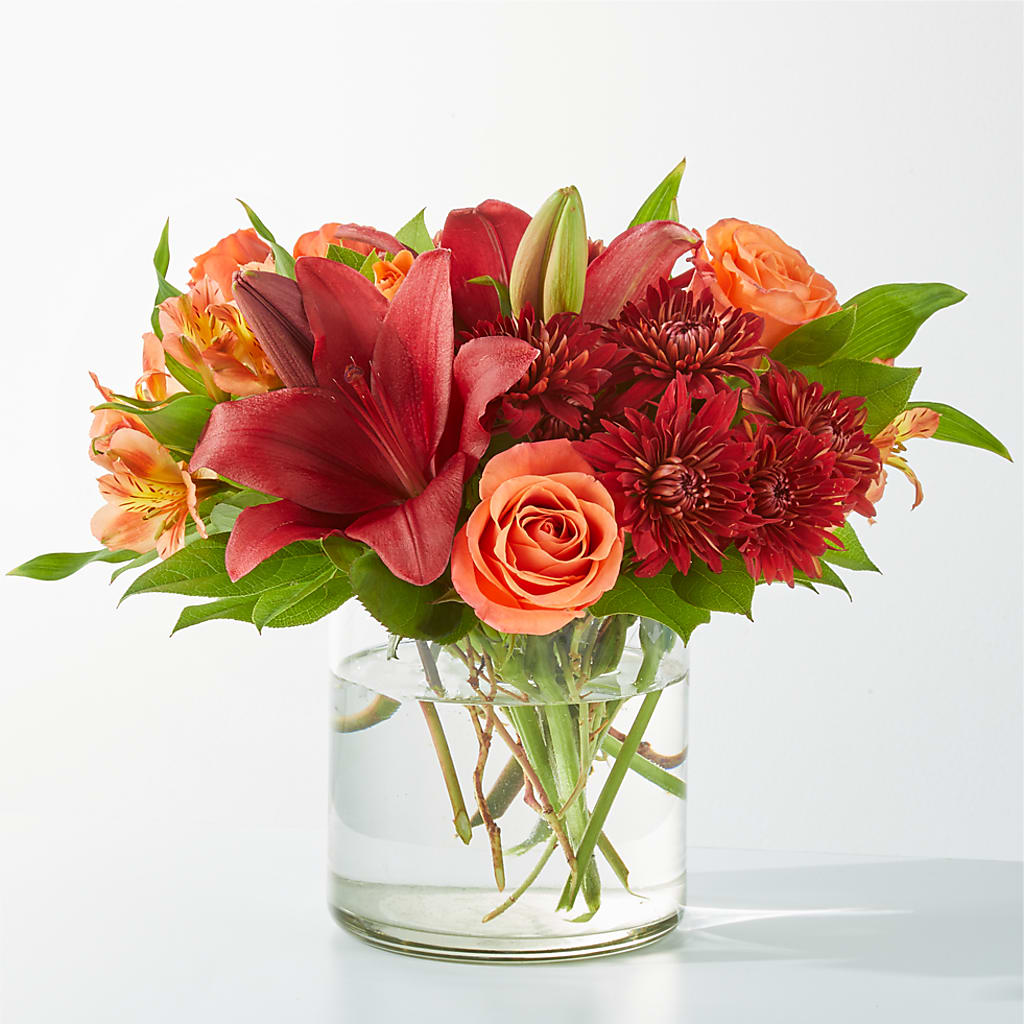 Crimson Leaves Bouquet –  Peonia Flowers Llc, Lakewood NJ
