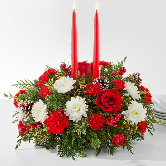 Holiday Soiree Centerpiece –  Peonia Flowers Llc, Lakewood NJ