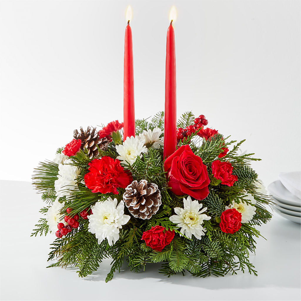 Holiday Soiree Centerpiece –  Peonia Flowers Llc, Lakewood NJ