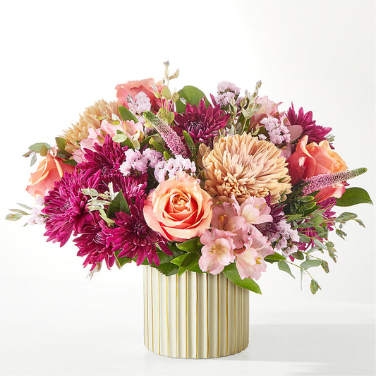 Berry Cobbler Bouquet with Ivory Vase –  Peonia Flowers Llc, Lakewood NJ