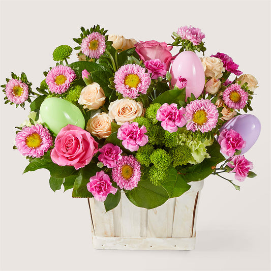 Get Eggcited Basket –  Peonia Flowers Llc, Lakewood NJ