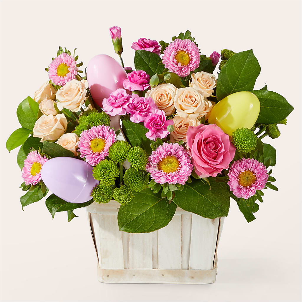 Get Eggcited Basket –  Peonia Flowers Llc, Lakewood NJ