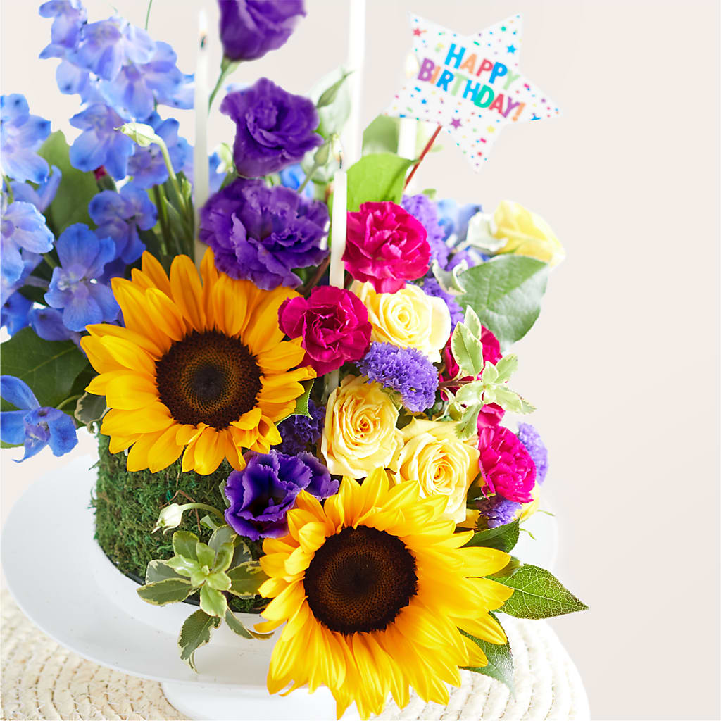 Star of the Day Floral Cake –  Peonia Flowers Llc, Lakewood NJ