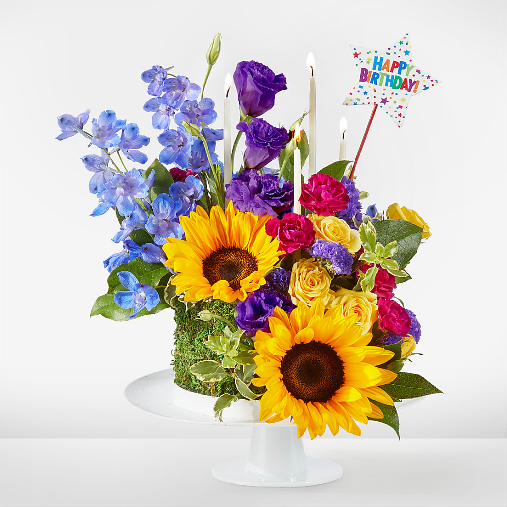 Star of the Day Floral Cake –  Peonia Flowers Llc, Lakewood NJ