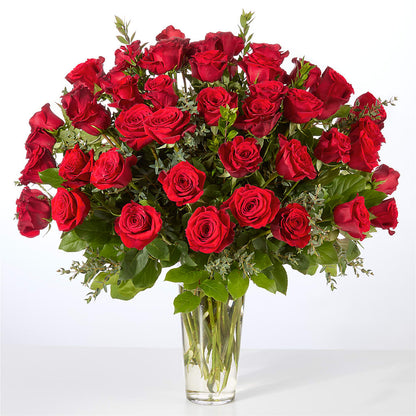 Forever Yours Fifty Stem Red Rose Bouquet –  Peonia Flowers Llc, Lakewood NJ