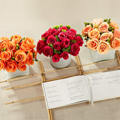 Dawn Rose Centerpiece –  Peonia Flowers Llc, Lakewood NJ