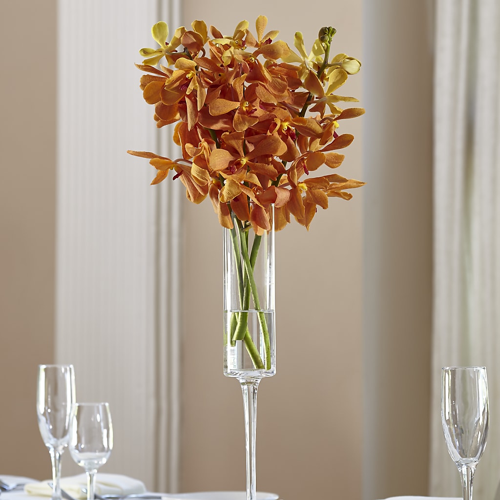 Orange Mokara Bouquet –  Peonia Flowers Llc, Lakewood NJ