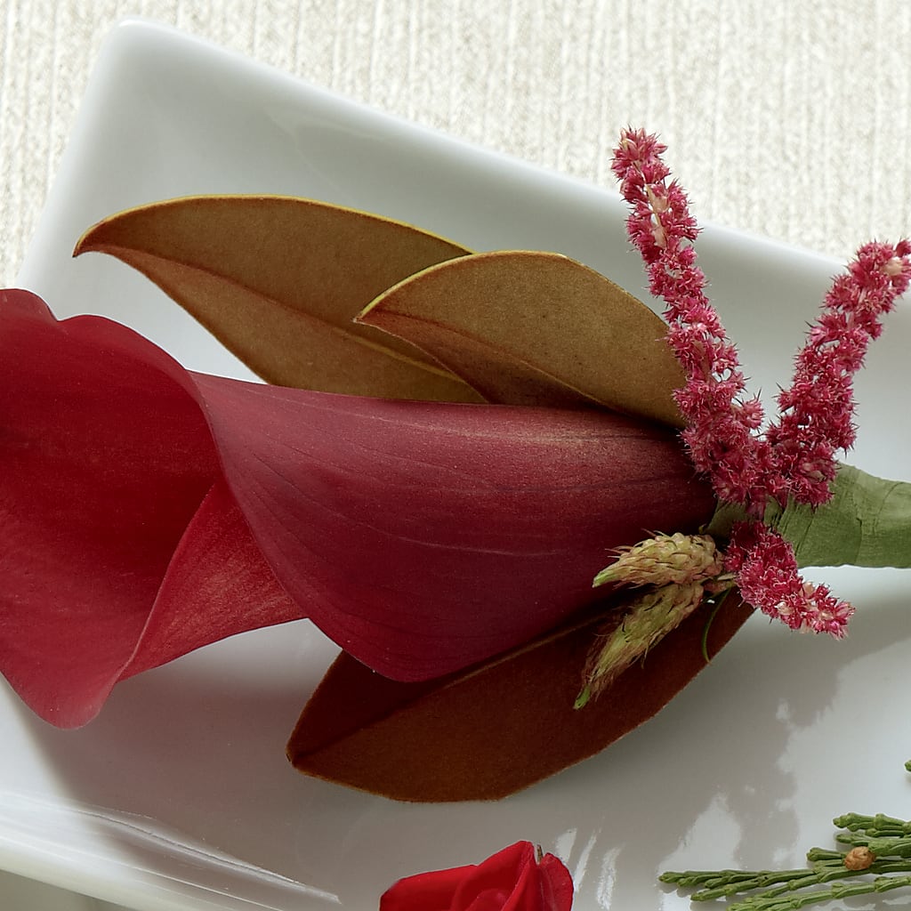 Red Calla Boutonniere –  Peonia Flowers Llc, Lakewood NJ